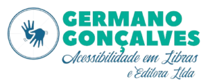 Logotipo do site Germano Gonçalves Acessibilidade em Libras e Editora Ltda